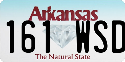 AR license plate 161WSD