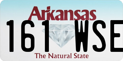 AR license plate 161WSE