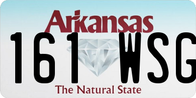 AR license plate 161WSG