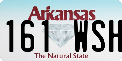 AR license plate 161WSH