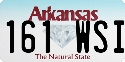 AR license plate 161WSI