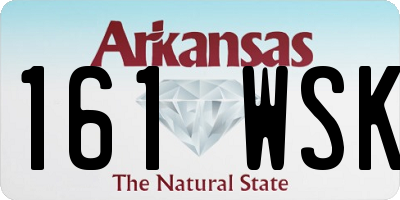 AR license plate 161WSK
