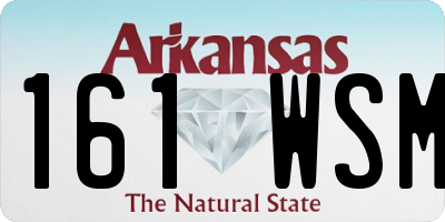 AR license plate 161WSM