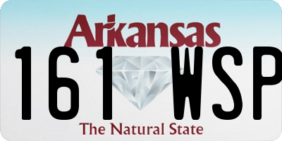 AR license plate 161WSP