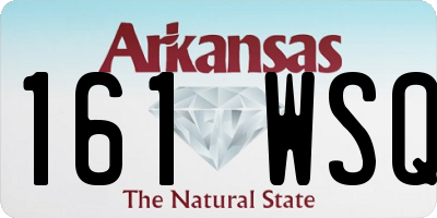 AR license plate 161WSQ