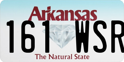 AR license plate 161WSR