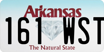 AR license plate 161WST