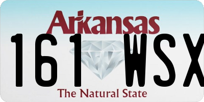 AR license plate 161WSX