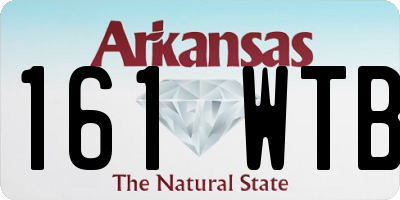 AR license plate 161WTB