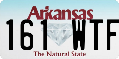AR license plate 161WTF