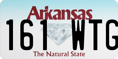 AR license plate 161WTG