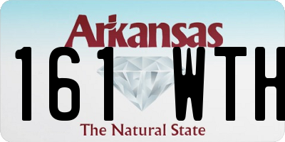 AR license plate 161WTH