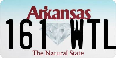 AR license plate 161WTL