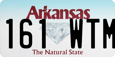 AR license plate 161WTM