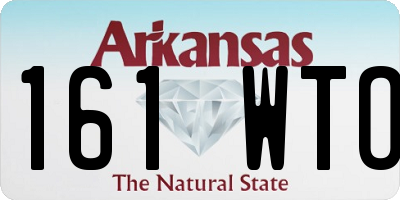 AR license plate 161WTO