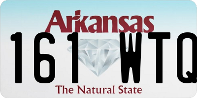 AR license plate 161WTQ