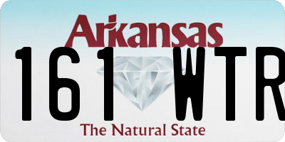 AR license plate 161WTR