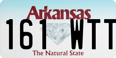 AR license plate 161WTT