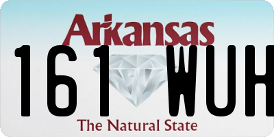 AR license plate 161WUH