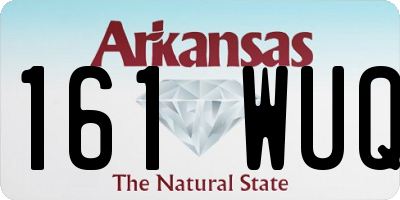 AR license plate 161WUQ