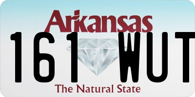 AR license plate 161WUT