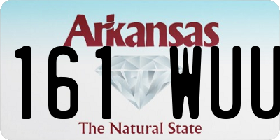 AR license plate 161WUU