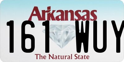 AR license plate 161WUY