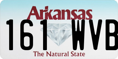 AR license plate 161WVB