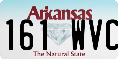 AR license plate 161WVC