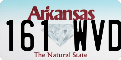 AR license plate 161WVD