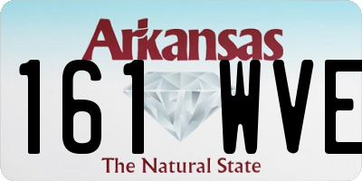 AR license plate 161WVE