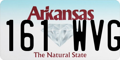 AR license plate 161WVG