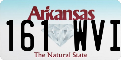 AR license plate 161WVI