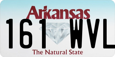 AR license plate 161WVL