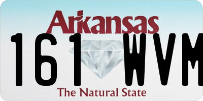 AR license plate 161WVM