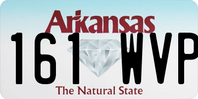 AR license plate 161WVP