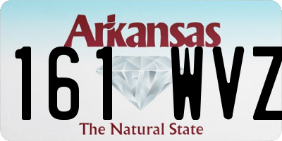 AR license plate 161WVZ