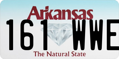 AR license plate 161WWE