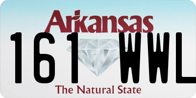 AR license plate 161WWL