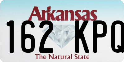 AR license plate 162KPQ