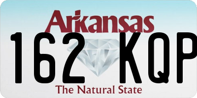 AR license plate 162KQP