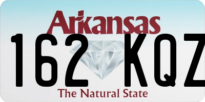 AR license plate 162KQZ