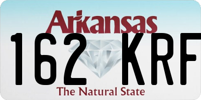 AR license plate 162KRF