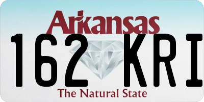 AR license plate 162KRI