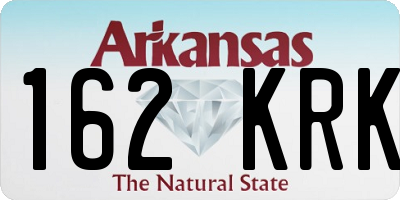 AR license plate 162KRK