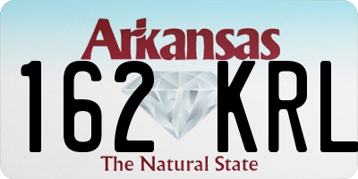 AR license plate 162KRL