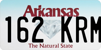 AR license plate 162KRM
