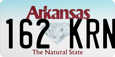 AR license plate 162KRN