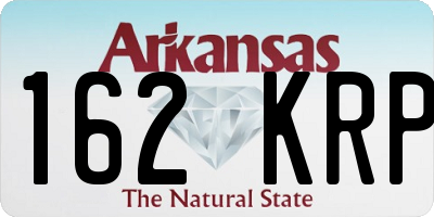 AR license plate 162KRP