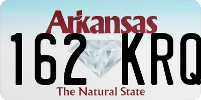 AR license plate 162KRQ